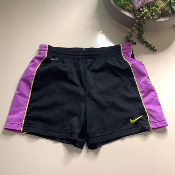 Nike Mesh Athletic Purple Yellow running shorts Small active wear - Picture 6 of 6